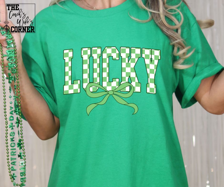 LUCKY Checkered with Bow