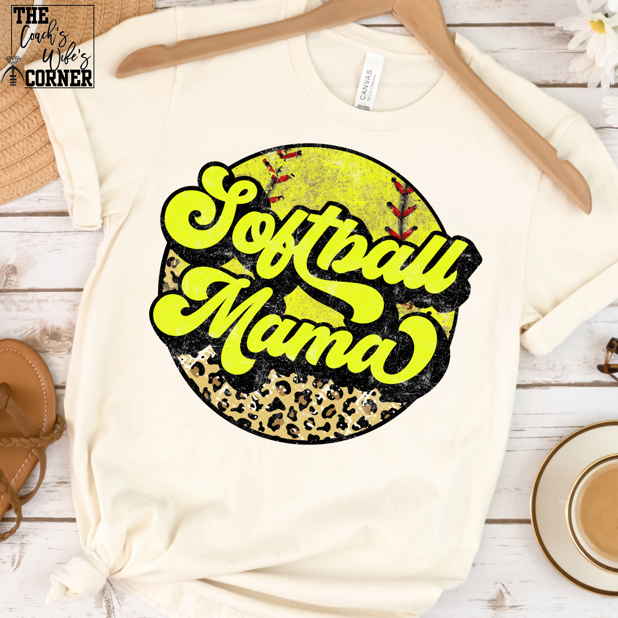 Softball Mama Leopard Ball