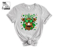 St. Patty's Day Cow with Clovers and Bows