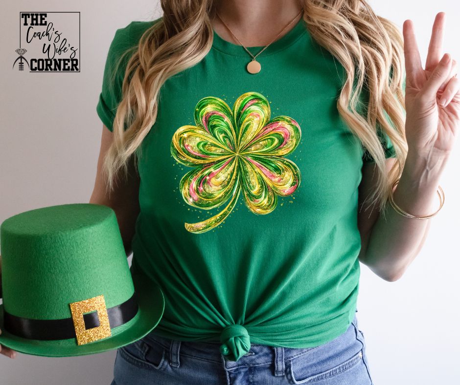 Gold and Green Clover