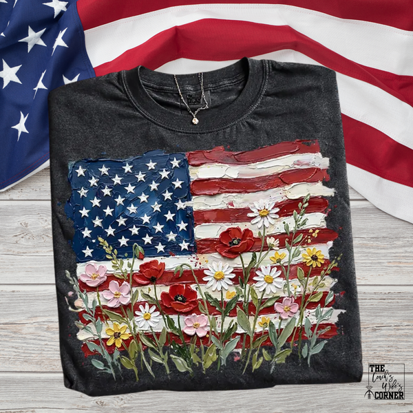 American Floral Flag