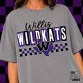 Willis Wildkats Stamped Checkered