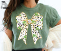 Dalmatian Print Lucky Clover Bow