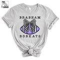 Brabham Bobkats Football Checkered Bow