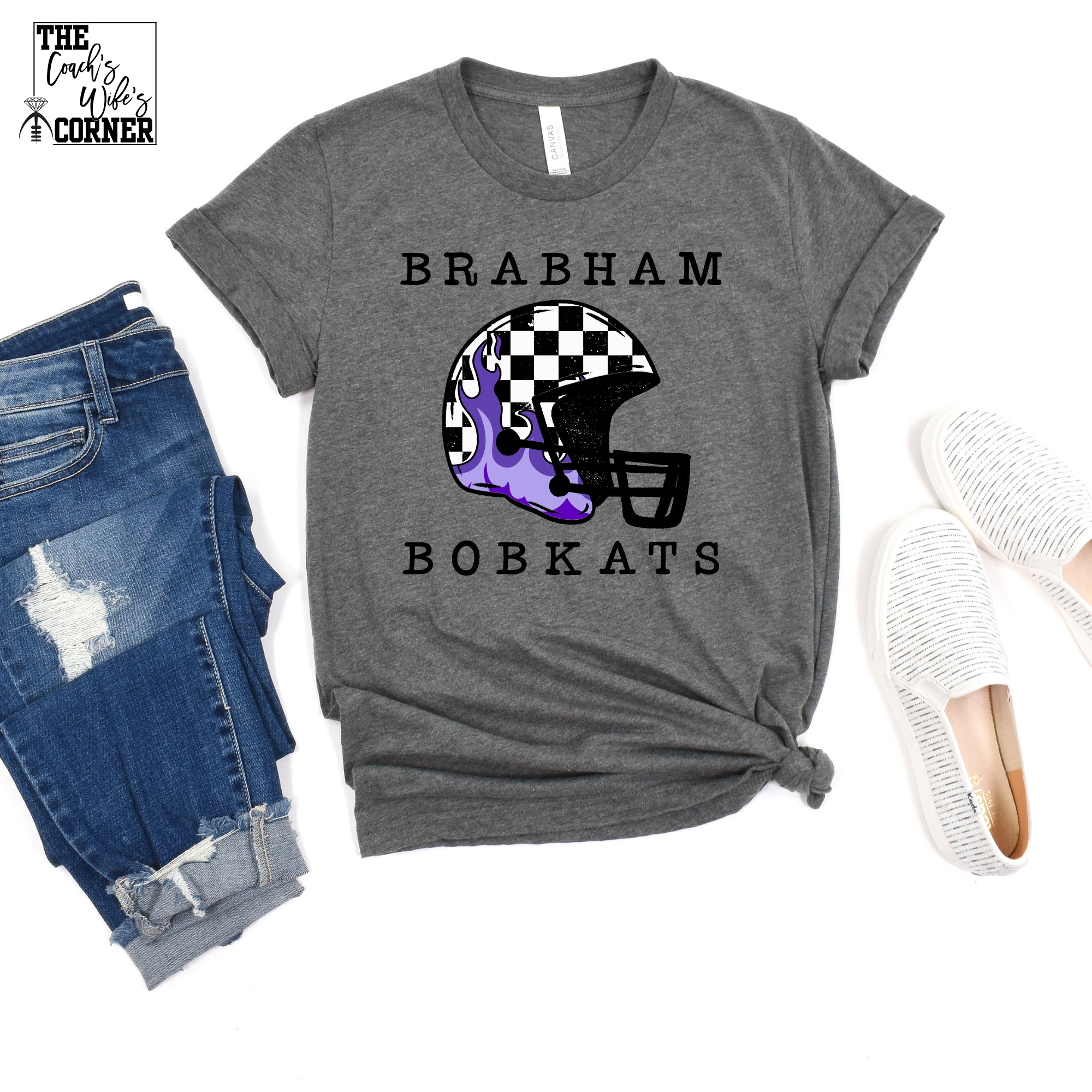 Brabham Football Helmet Checkered