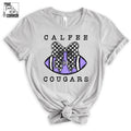 Calfee Cougars Football Checkered Bow
