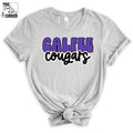 Calfee Cougars Retro Letters