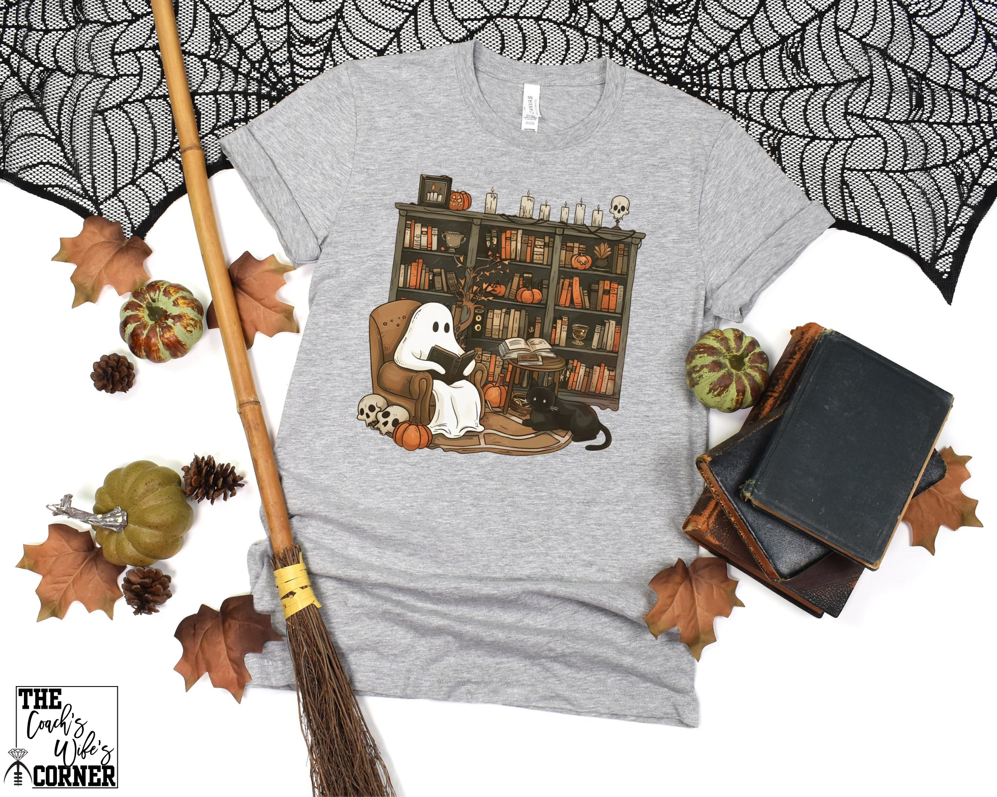 Ghost, Books & Cat
