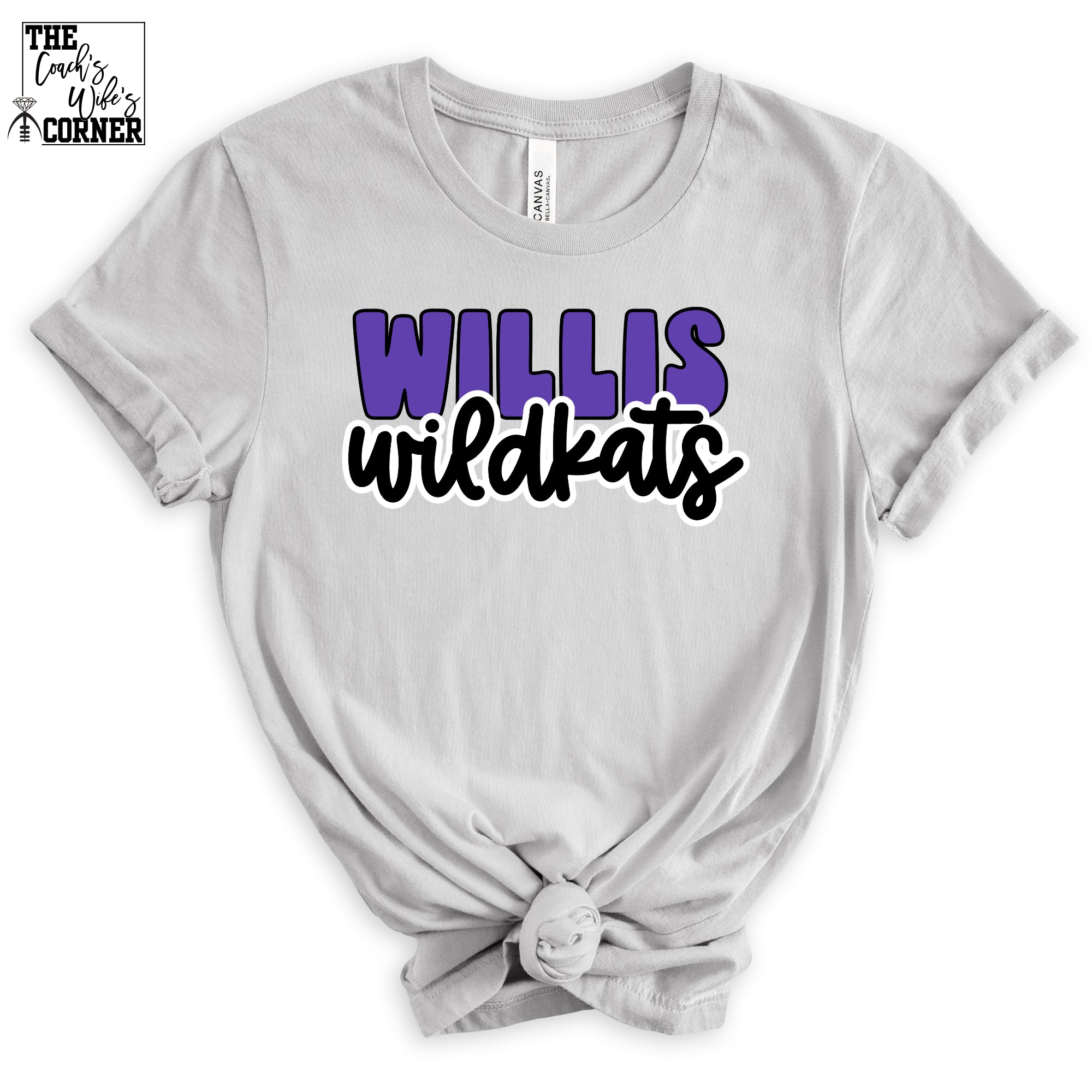 Willis Wildkats Retro Letters