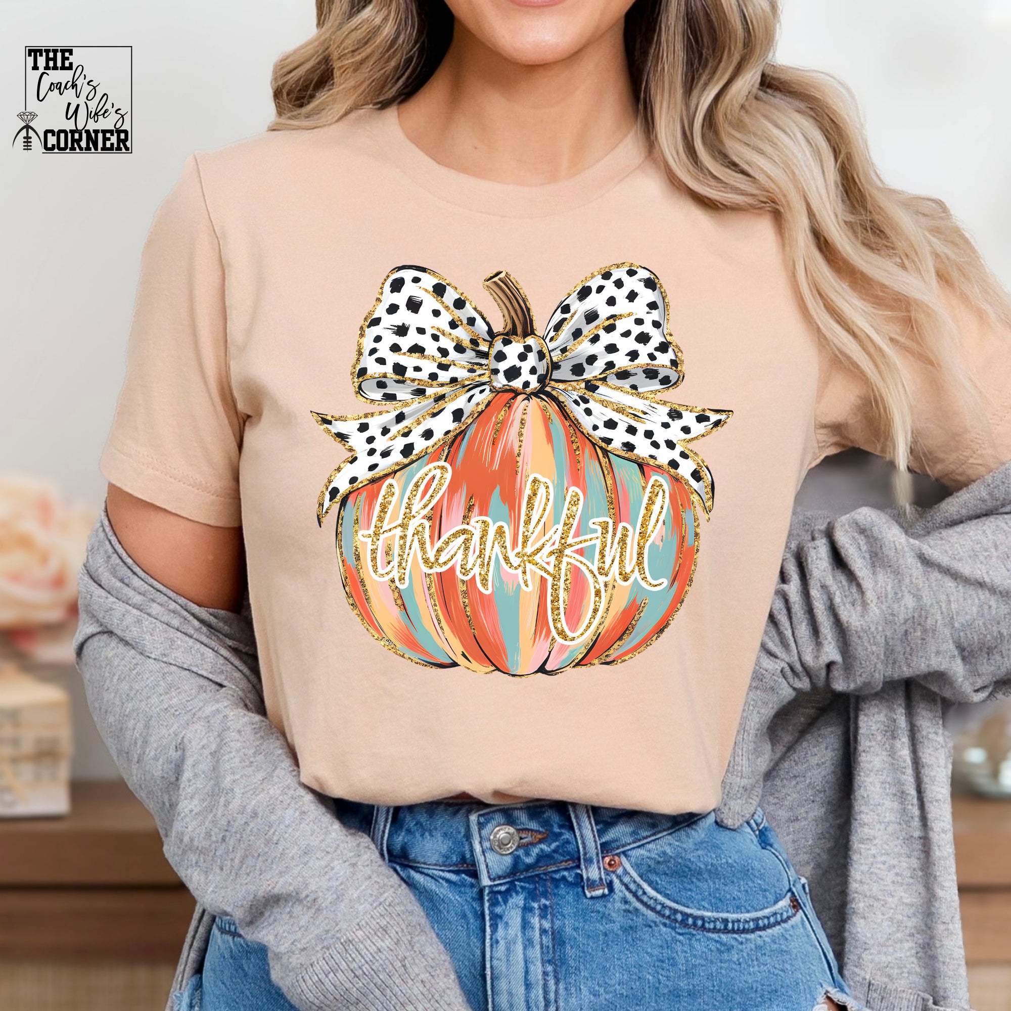 Thankful Pumpkin Bow
