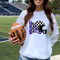 Willis Wildkats Football Helmet Checkered II