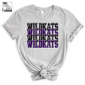 Willis Wildkats Stacked Faux Sparkle