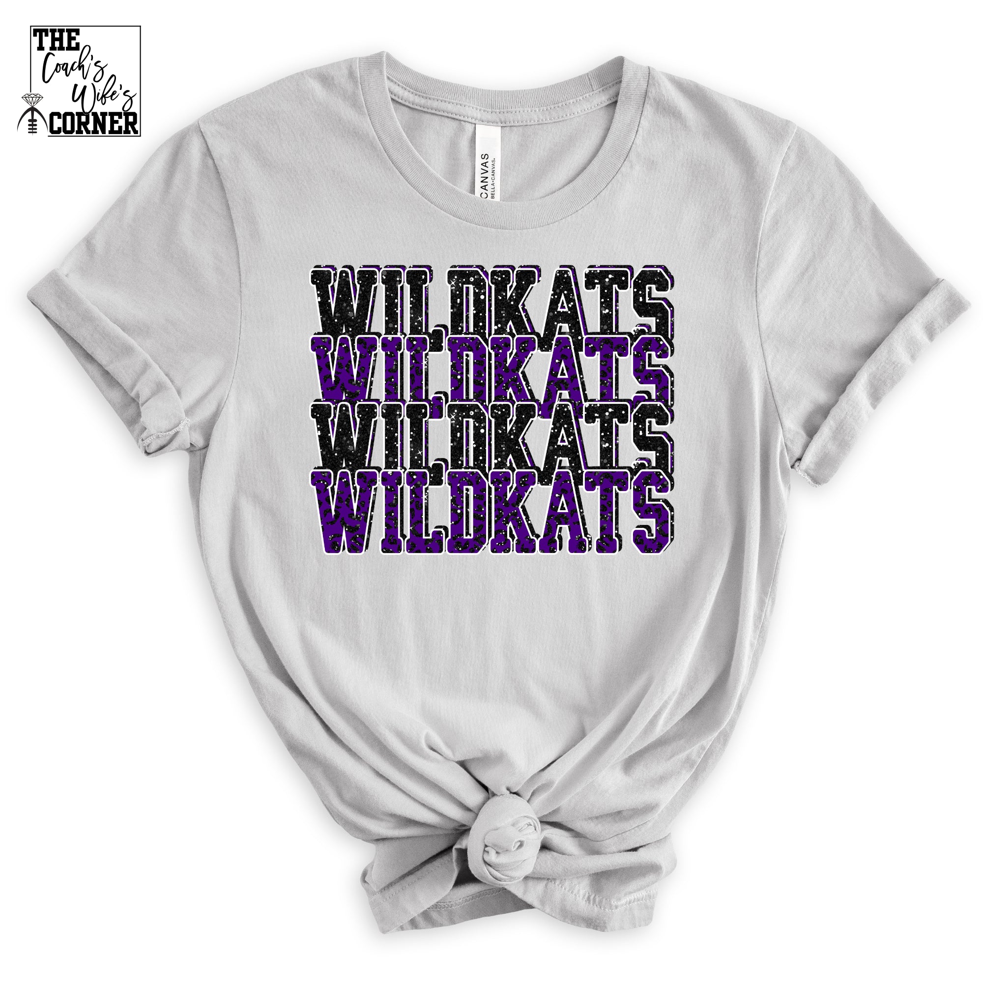 Willis Wildkats Stacked Faux Sparkle