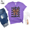 Willis Wildkats Stacked Football Bow
