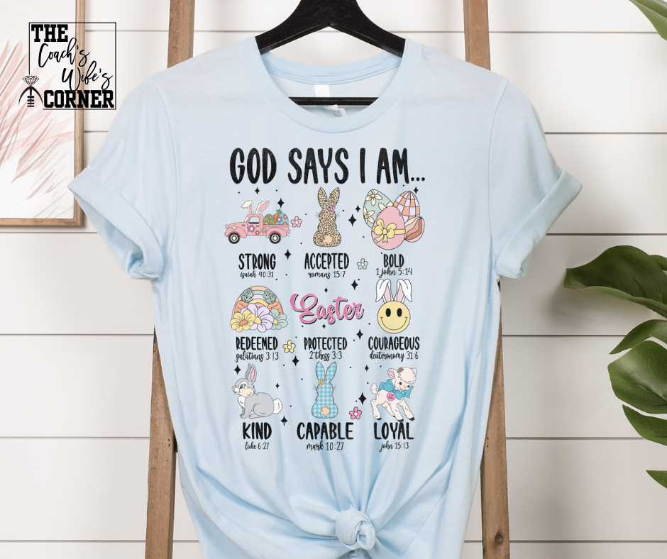 God Says I am Strong, Accepted, Bold...