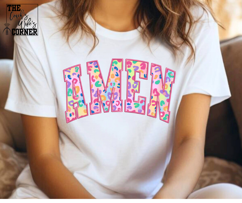 AMEN Leopard Colorful Feaux Pathwork