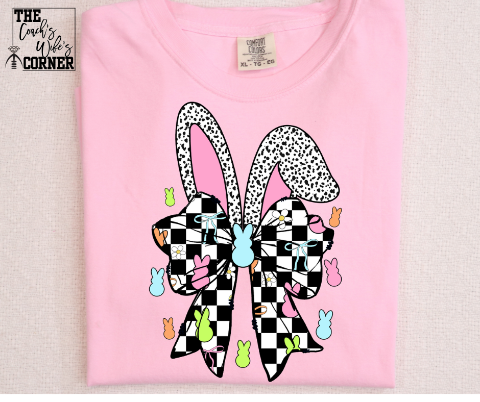 Checkered Large Bow, Peeps, Florals with Ears