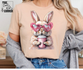 Coffee Bunny Pink Glasses