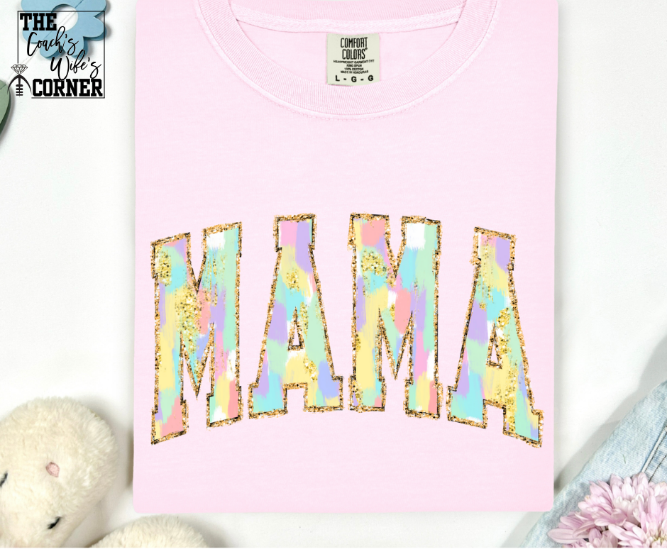 Block Mama Pastels and Gold